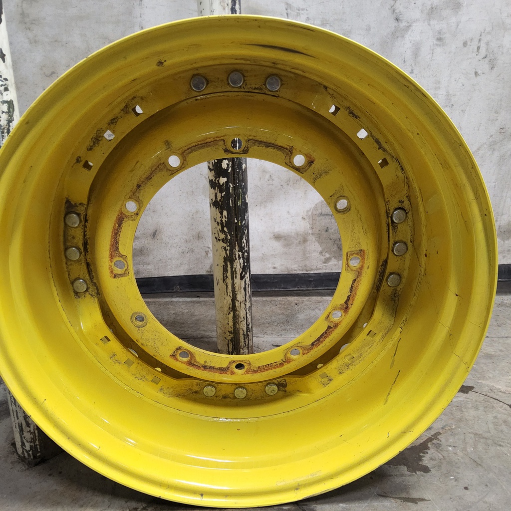 12-Hole Waffle Wheel (Groups of 3 bolts) Center for 34" Rim, John Deere Yellow