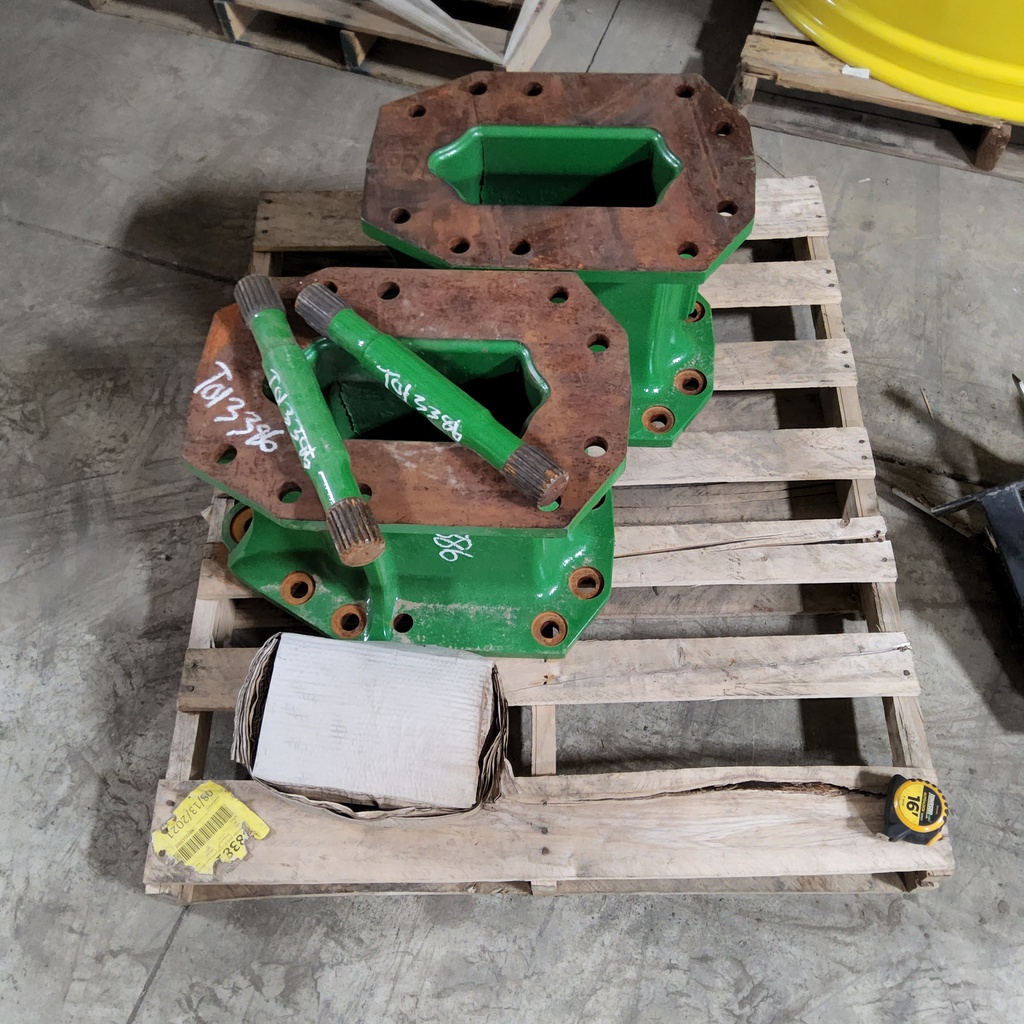 16"L Combine Frame Extension, w/Shafts, Hdw & no Truss Rod, John Deere Combine "S" Series ("D"22/22 spline drive shafts), John Deere Green