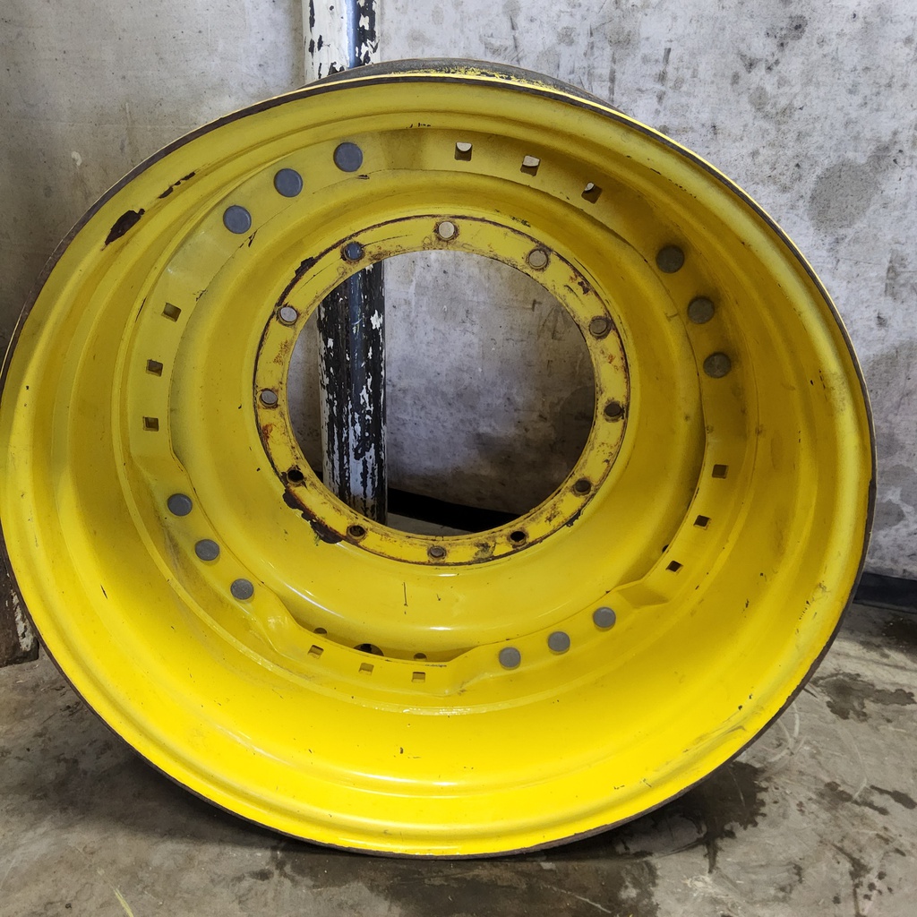 12-Hole Waffle Wheel (Groups of 3 bolts) Center for 34" Rim, John Deere Yellow