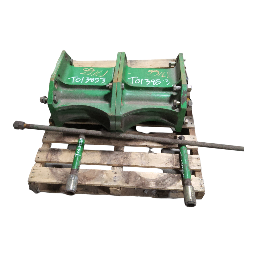 15.75"L Combine Frame Extension, w/Shafts, Hdw & Truss Rod, John Deere Combine 9000STS/"S" Series ("B" Std 18/18 Spline Long/Short Drive Shafts), John Deere Green