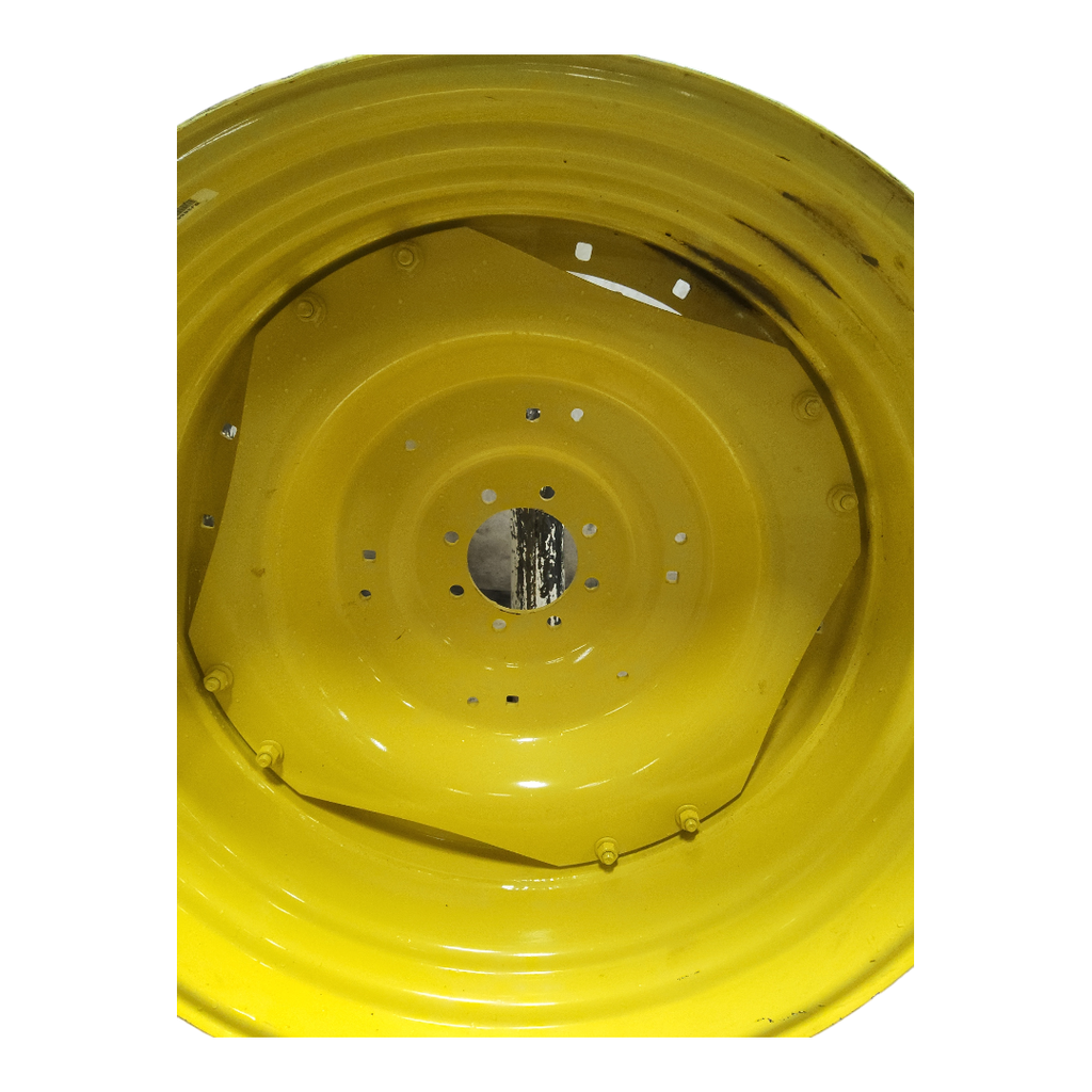 8-Hole Waffle Wheel (Groups of 2 bolts) Center for 38" Rim, John Deere Yellow