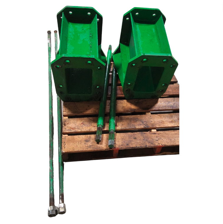 21.5"L Combine Frame Extension, w/Shafts, Hdw & Truss Rod, John Deere STS Series 18/18 spline, John Deere Green