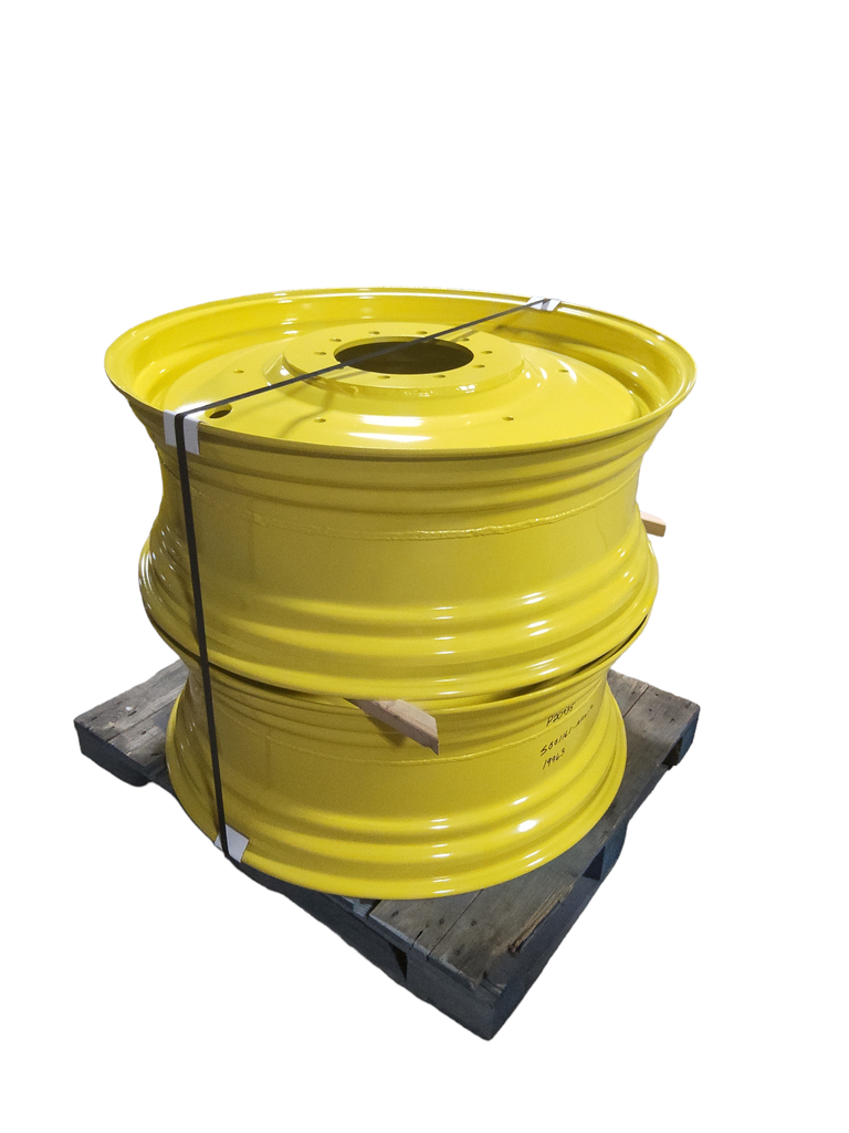 16"W x 42"D, John Deere Yellow 10-Hole Formed Plate