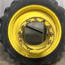 10"W x 38"D, John Deere Yellow 12-Hole FWA Direct Bolt Dual