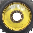 13"W x 46"D, John Deere Yellow 16-Hole Flat Plate