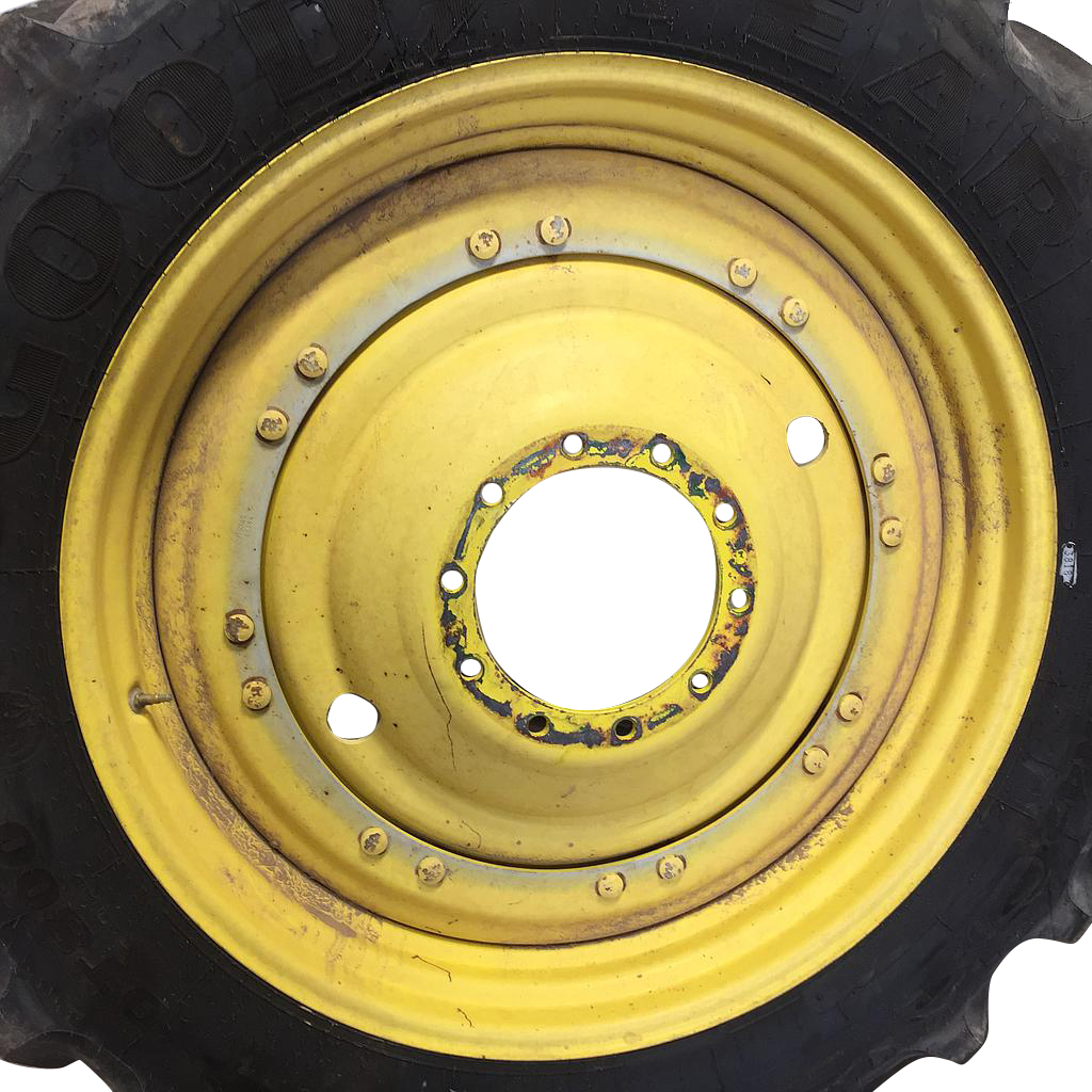 10"W x 42"D, John Deere Yellow 16-Hole Stub Disc (groups of 2 bolts)