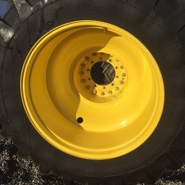 18"W x 42"D, John Deere Yellow 10-Hole Straddle Dual