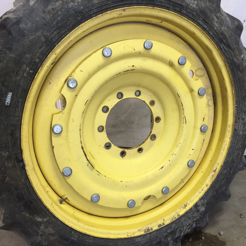 10"W x 42"D, John Deere Yellow 12-Hole Stub Disc