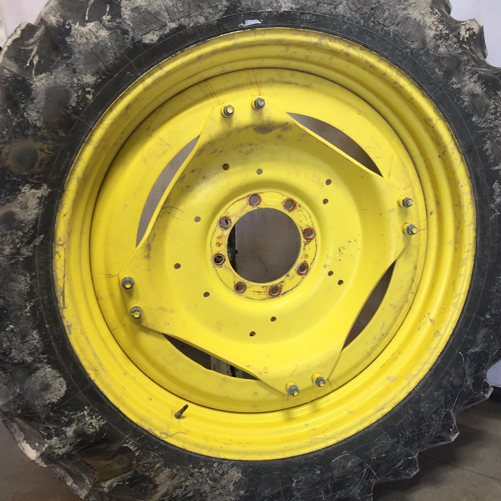 10"W x 42"D, John Deere Yellow 8-Hole Stub Disc (groups of 2 bolts)