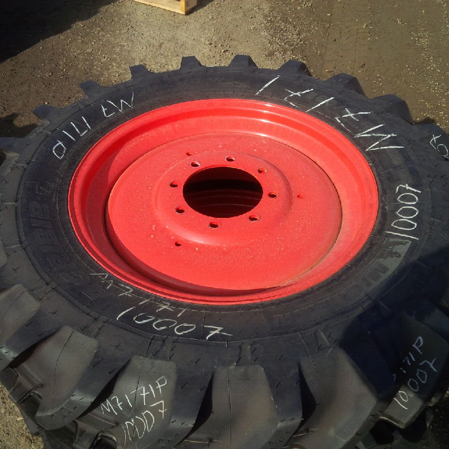 12"W x 30"D, Kubota Orange 8-Hole Formed Plate