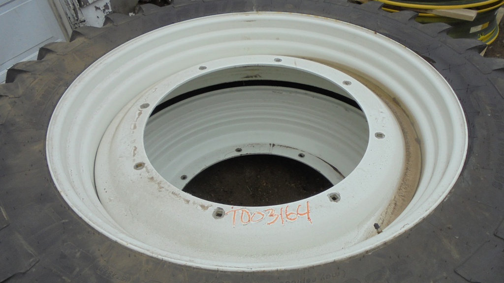 12"W x 46"D, New Holland White 8-Hole Stub Disc