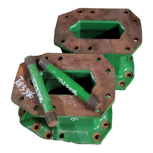 [T013386] 16"L Combine Frame Extension for John Deere Combine "S" Series ("D"22/22 spline drive shafts), John Deere Green