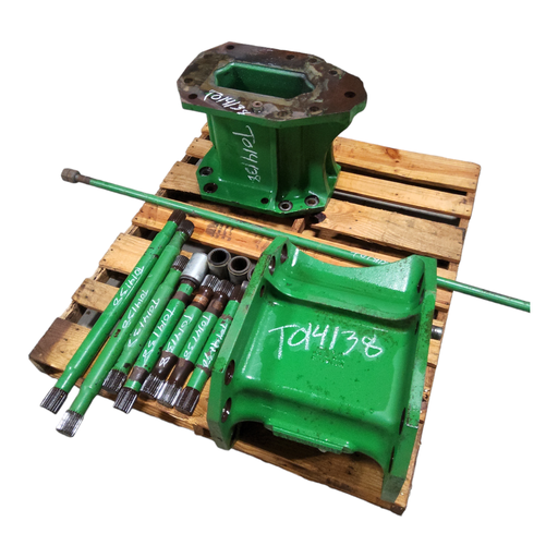 [T014138] 15.75"L Combine Frame Extension for John Deere Combine "S" Series ("D"22/22 spline drive shafts), John Deere Green