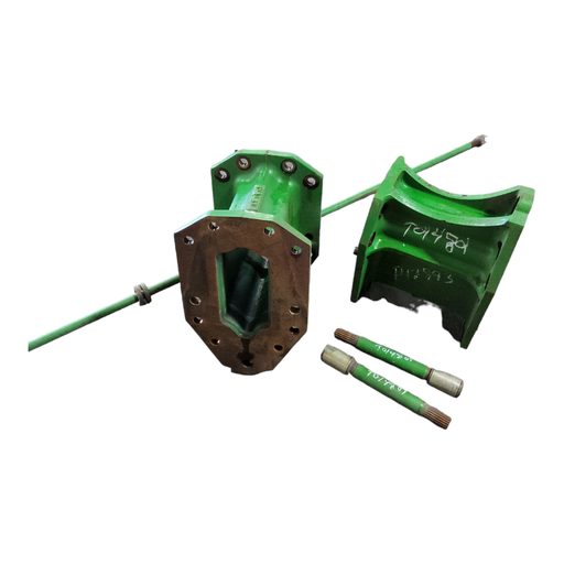 [T014801] 15.75"L Combine Frame Extension for John Deere Combine 9000STS/"S" Series ("B" Std 18/18 Spline Long/Short Drive Shafts), John Deere Green