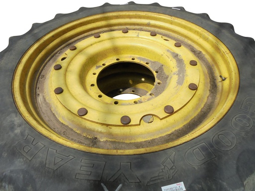 [WA000149-NRW-Z] 10"W x 46"D, John Deere Yellow 12-Hole Stub Disc