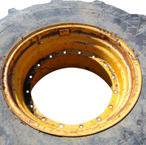 [WT004341-NRW-Z] 21"W x 32"D, New Holland Yellow 16-Hole Stub Disc