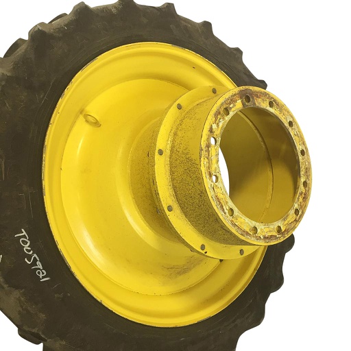 [WT005921-Z] 10"W x 42"D, John Deere Yellow 12-Hole FWA Direct Bolt Dual