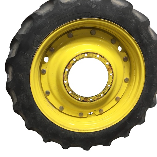 [WT007004RIM-(NRW)] 10"W x 38"D, John Deere Yellow 12-Hole Stub Disc