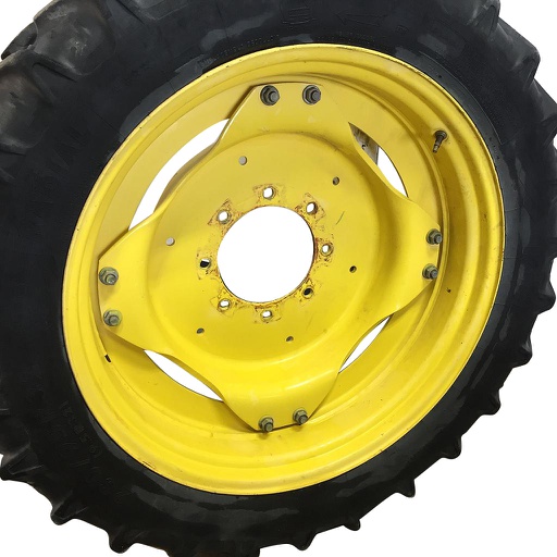 [WT007168RIM-NRW] 7"W x 32"D, John Deere Yellow 8-Hole Stub Disc (groups of 2 bolts)