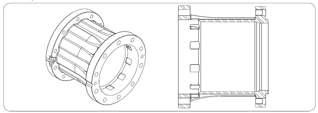 10-Hole 13"L Hub Extension, John Deere Yellow