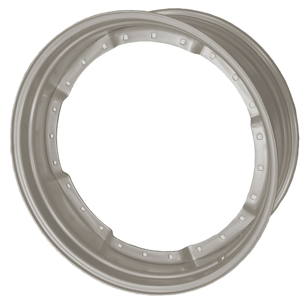 15"W x 38"D, Case IH Silver Mist 12-Hole Waffle Wheel (Groups of 3 bolts)