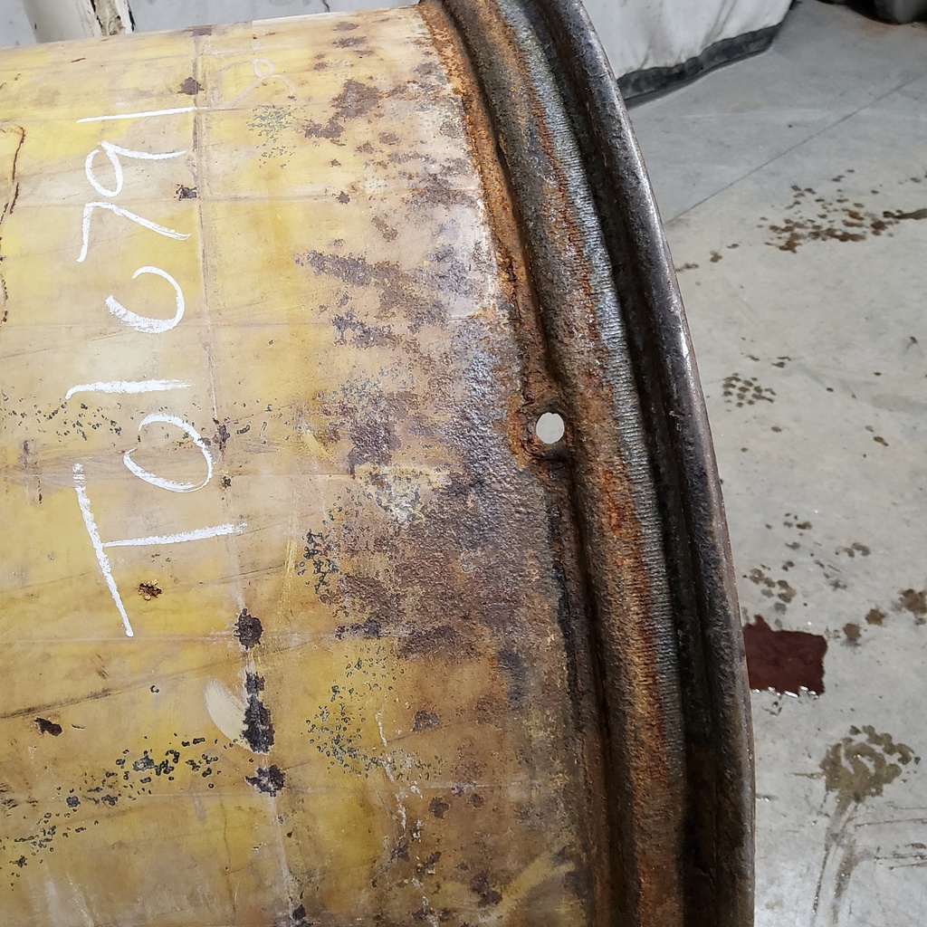 18"W x 38"D, John Deere Yellow 10-Hole Formed Plate