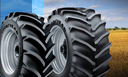 LSW 1250/35R46 Goodyear Farm Custom Flo Grip R-2 on Case IH Silver Mist 20-Hole Formed Plate