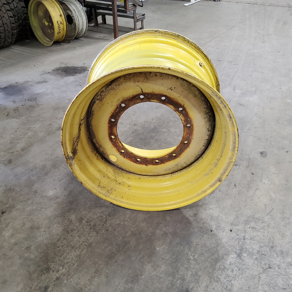 21"W x 32"D, John Deere Yellow 12-Hole Formed Plate