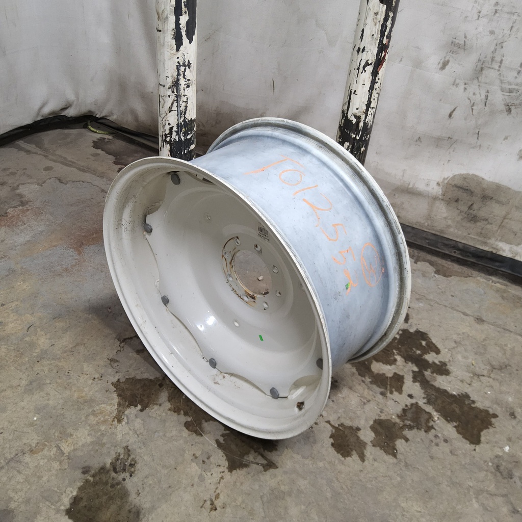 14"W x 30"D, New Holland White 8-Hole Rim with Clamp/Loop Style