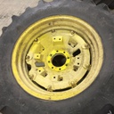15"W x 30"D, John Deere Yellow 0-Hole Double Bevel 28" Cast
