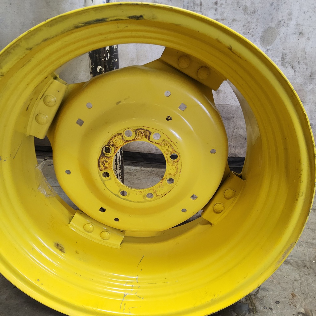 8-Hole Rim with Clamp/U-Clamp (groups of 2 bolts) Center for 28"-30" Rim, John Deere Yellow