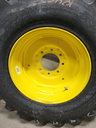 12.25"W x 19.5"D, John Deere Yellow 8-Hole Implement