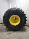 IF 1250/50R32 Firestone Radial Deep Tread 23 CFO R-1W on John Deere Yellow 10-Hole Formed Plate 3-Piece 90%