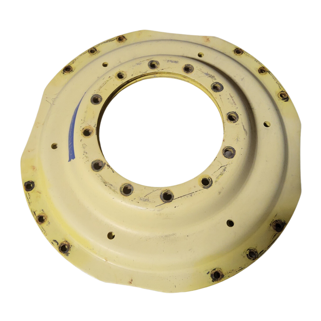 12-Hole Waffle Wheel (Groups of 3 bolts, W/Weight Holes) Center for 38"-54" Rim, John Deere Yellow