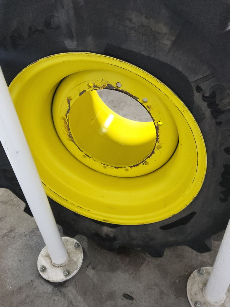 38"W x 32"D, John Deere Yellow 12-Hole Formed Plate