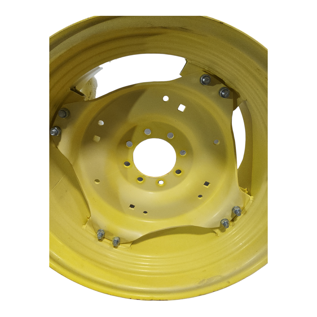 8-Hole Rim with Clamp/U-Clamp (groups of 2 bolts) Center for 28"-30" Rim, John Deere Yellow