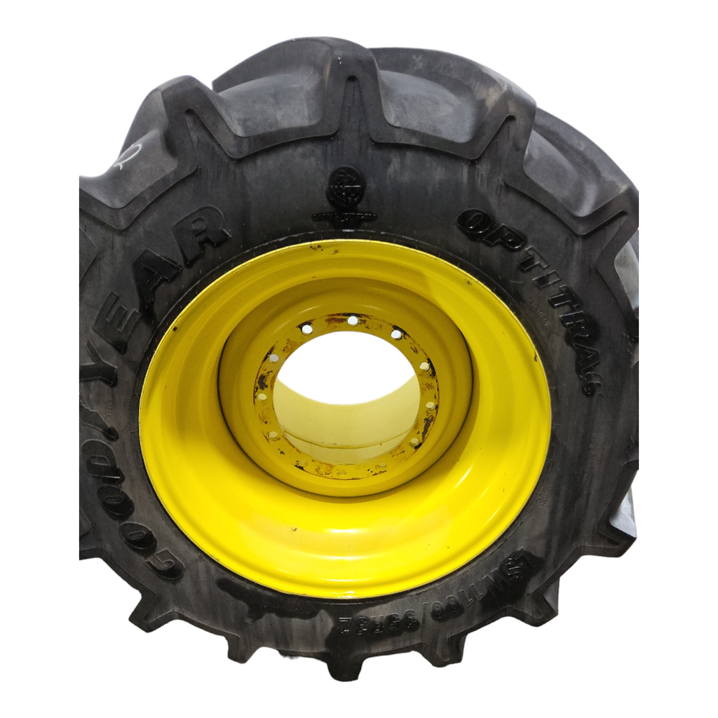 38"W x 32"D, John Deere Yellow 12-Hole Formed Plate