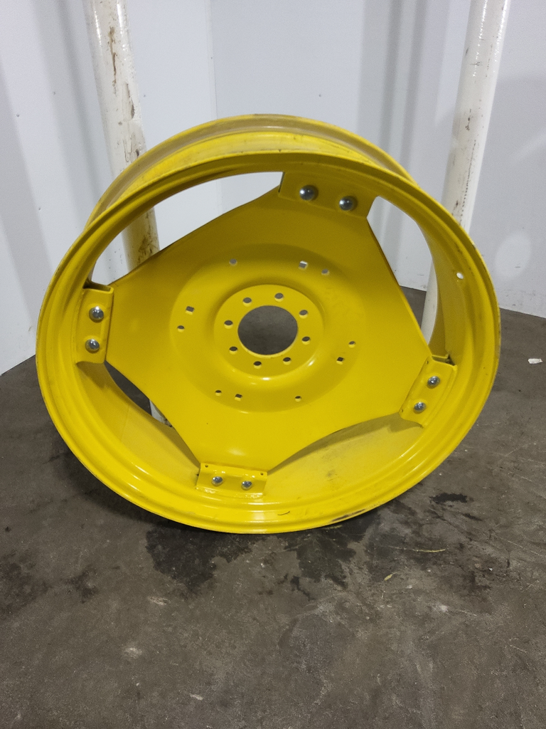 11"W x 36"D, John Deere Yellow 8-Hole Rim with Clamp/U-Clamp (groups of 2 bolts)