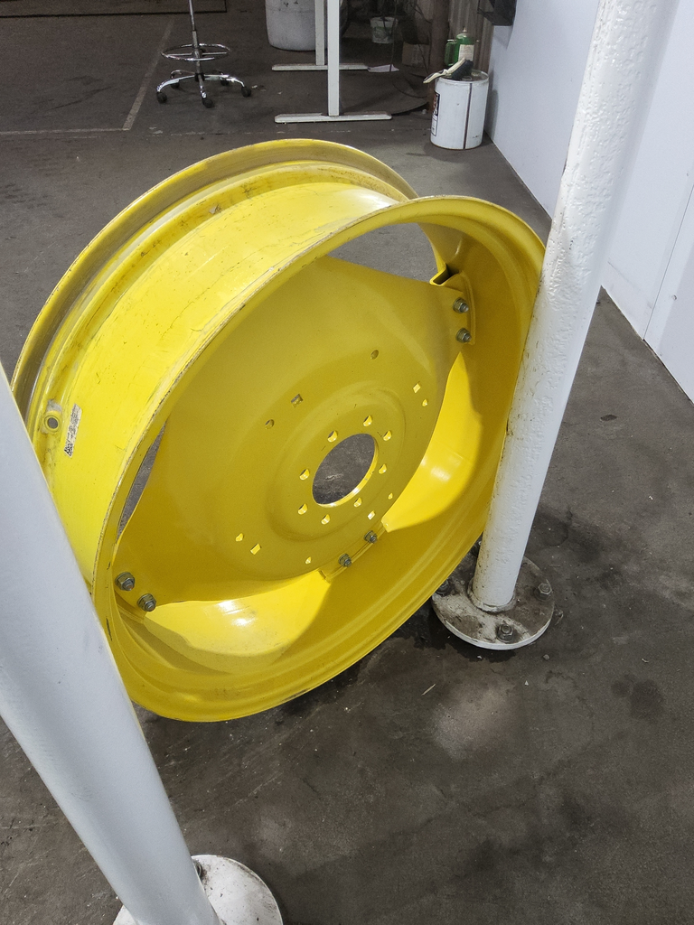 11"W x 36"D, John Deere Yellow 8-Hole Rim with Clamp/U-Clamp (groups of 2 bolts)