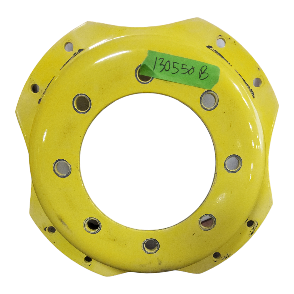 8-Hole Waffle Wheel (Groups of 2 bolts) Center for 24" Rim, John Deere Yellow