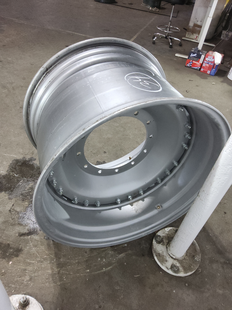 23"W x 34"D, Case IH Silver Mist 12-Hole Waffle Wheel (Groups of 3 bolts)