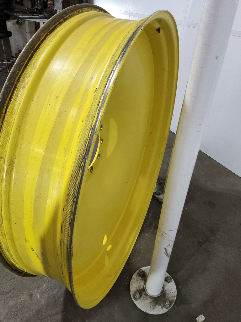 12"W x 54"D, John Deere Yellow 10-Hole Spun Disc