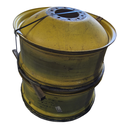 16"W x 38"D, John Deere Yellow 10-Hole Dolly Dual