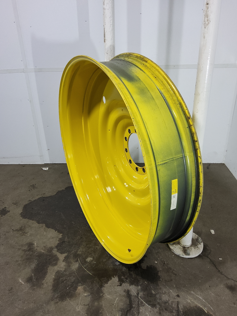 12"W x 54"D, John Deere Yellow 10-Hole Formed Plate