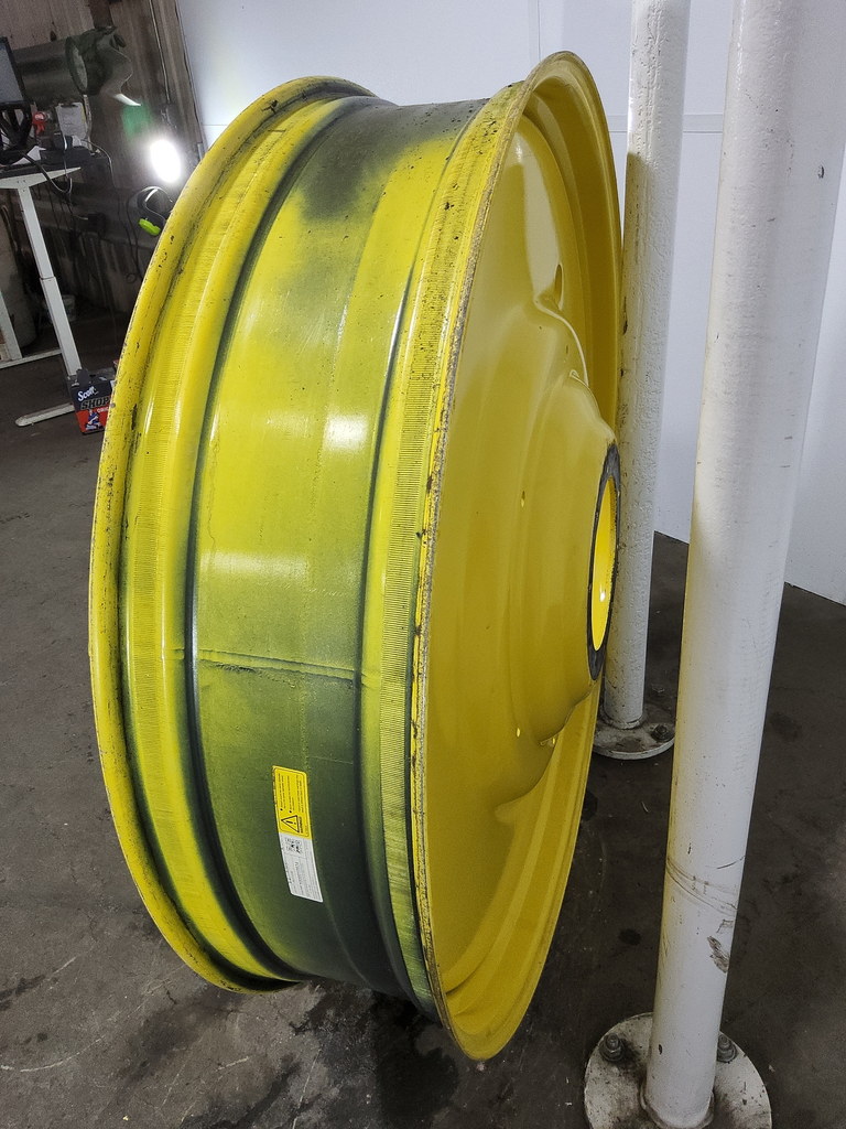 12"W x 54"D, John Deere Yellow 10-Hole Formed Plate