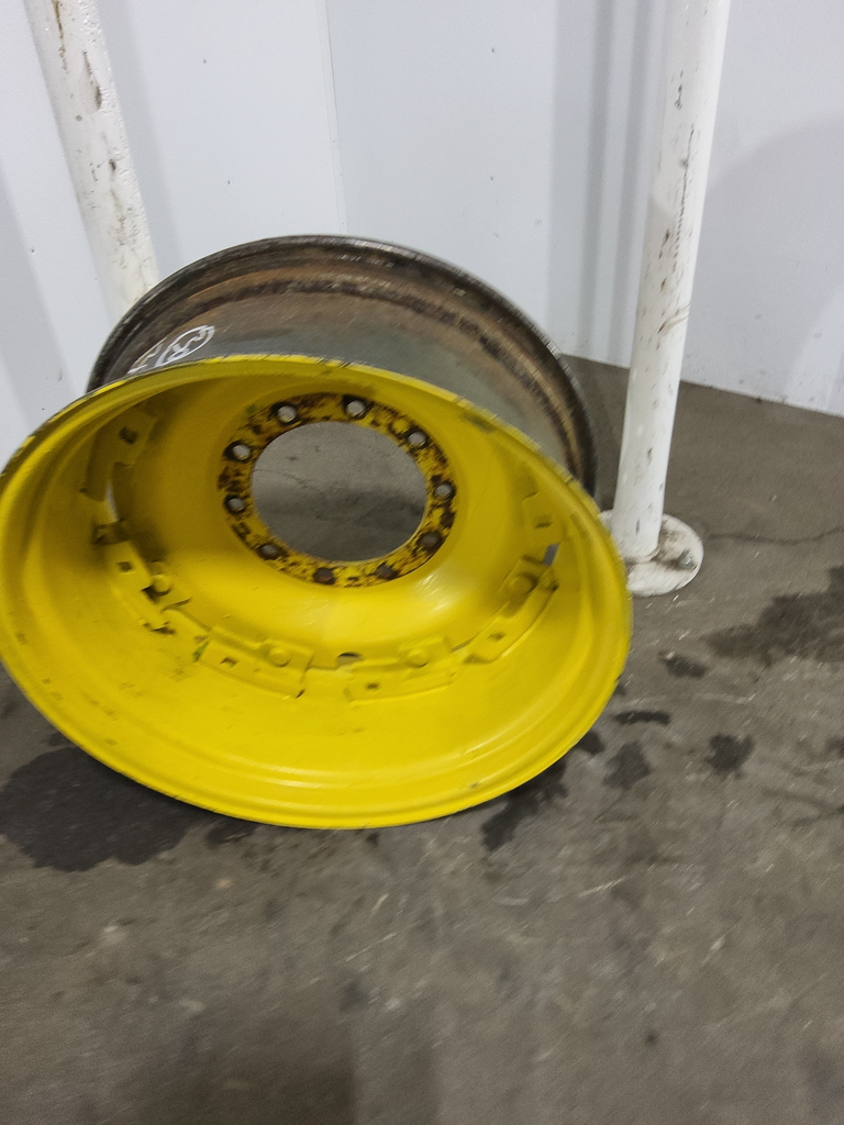 13"W x 30"D, John Deere Yellow 8-Hole Rim with Clamp/Loop Style