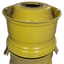 23"W x 38"D, John Deere Yellow 10-Hole Spun Disc