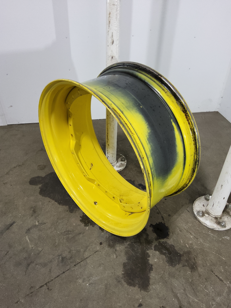 15"W x 34"D, John Deere Yellow 12-Hole Waffle Wheel (Groups of 3 bolts)