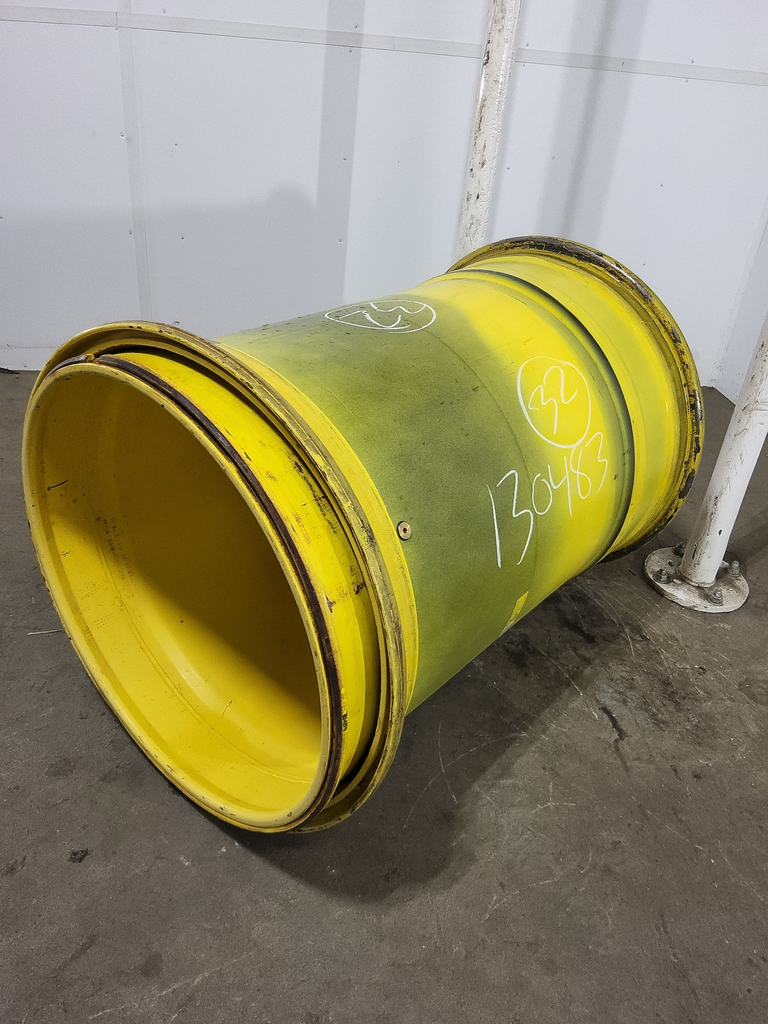 44"W x 32"D, John Deere Yellow 10-Hole 3 Piece Formed Plate