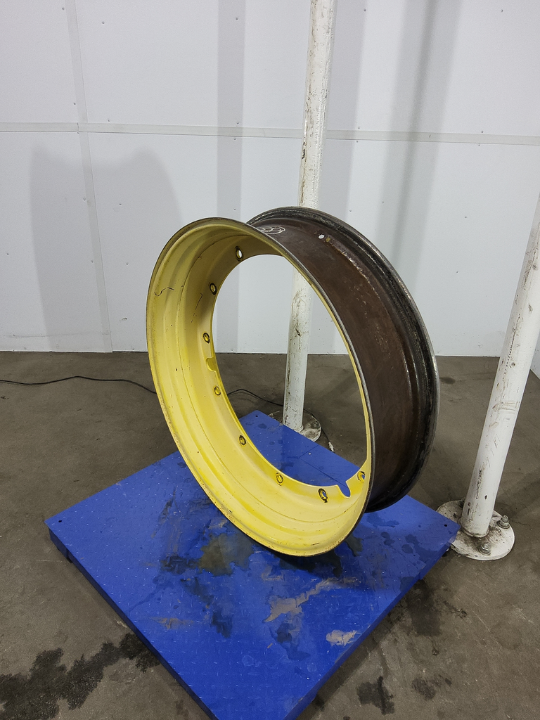 10"W x 38"D, John Deere Yellow 12-Hole Stub Disc